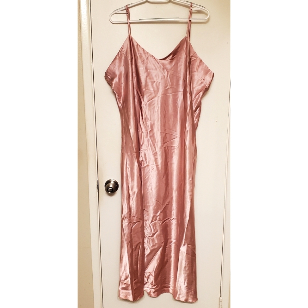 Soulmates 2X Long Pink Nightgown